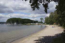 Strand in Bosau am Großen Plöner See