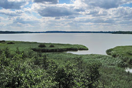 Blick auf den Hemmelsdorfer See vom Hermann-Löns-Blick