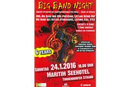 Plakat - Big Band Night im Maritim Seehotel 2016