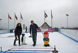 Dünenmeile on ice in Scharbeutz