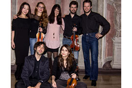 Wir in Malente - Violonisten-Klasse von Prof. Maria Egelhof © Maxi Busch