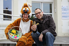 Osterhase und Seepferdchen vom Lions Club in Timmendorfer Strand